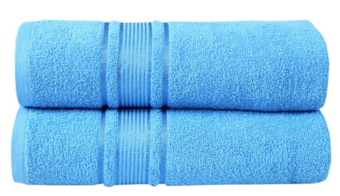 blue beach towel
