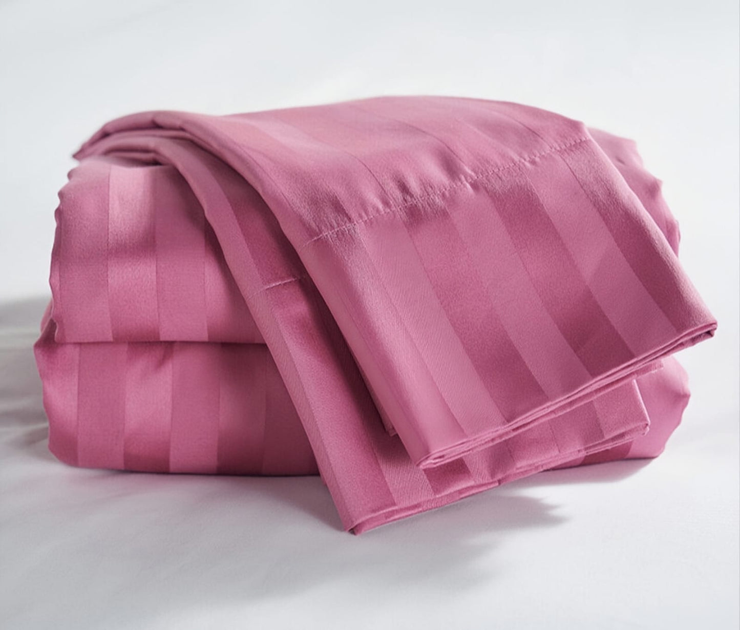 purple stripes material of bedding set