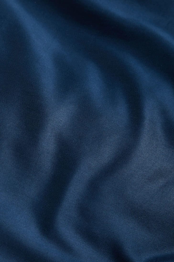dark blue cotton material of bedding set
