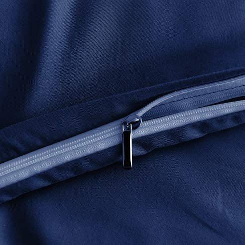 dark blue cotton material of bedding set