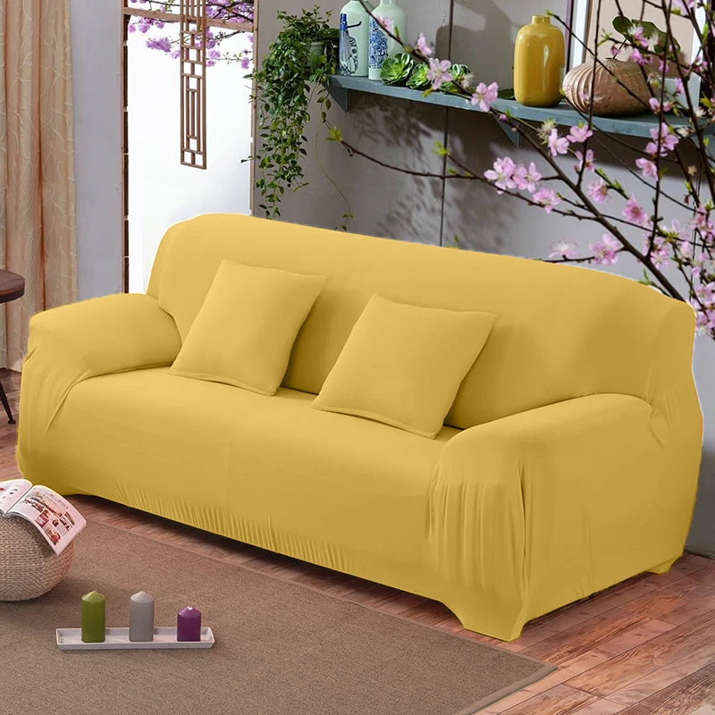 sofa cover yellow