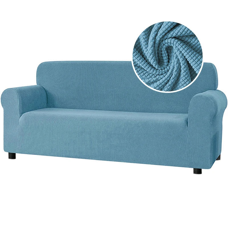sofa cover light blue