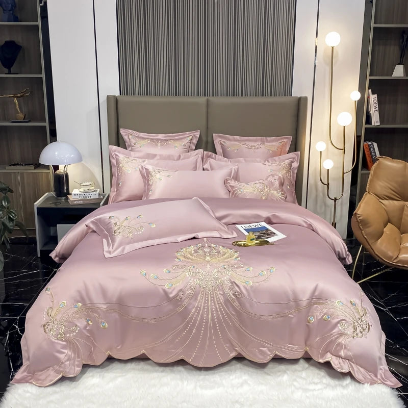 bedding set pink