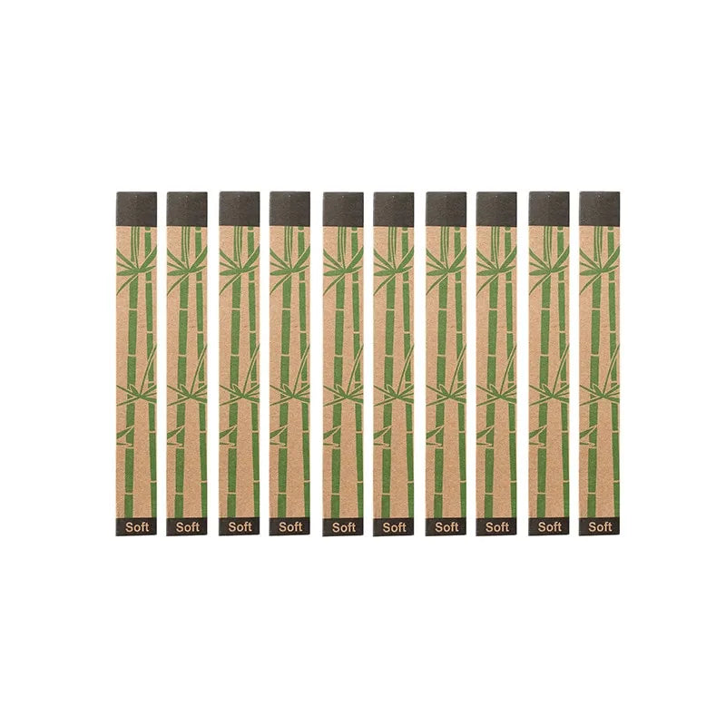 Bamboo toothbrush set 10 psc.