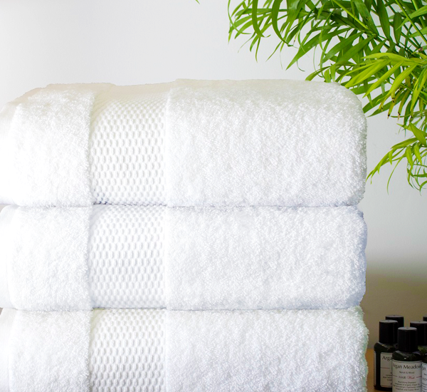 cotton white towels set